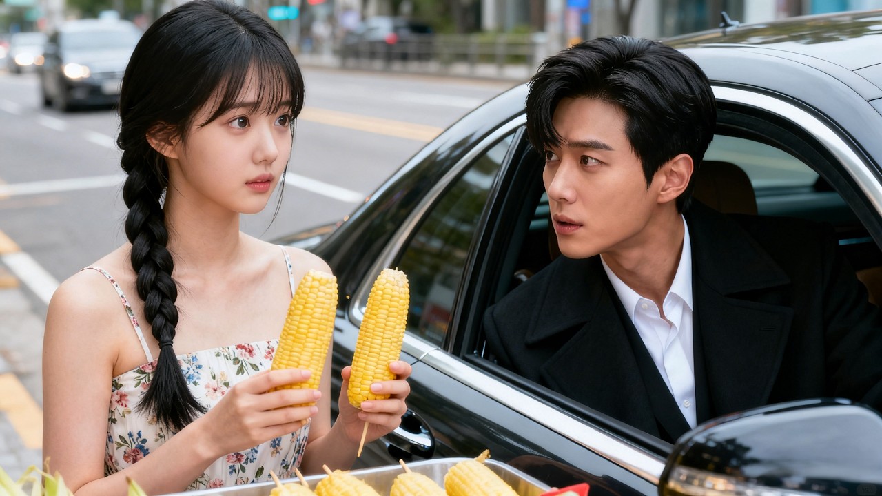 不近女色的高冷總裁，竟對這個車窗外賣玉米的農村女孩一見鍾情，讓她上車直接把她帶回家！🎈#甜寵#灰姑娘#偶像#总裁