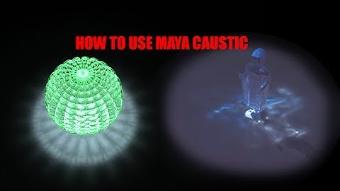 how to use caustic in maya