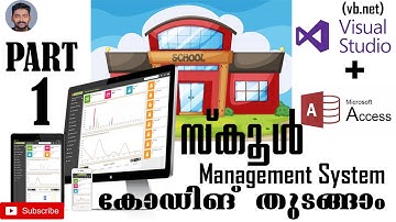 Vb Net Student Management System | Creation of Login Form  Malayalam Using MS Access DataBase Part 1
