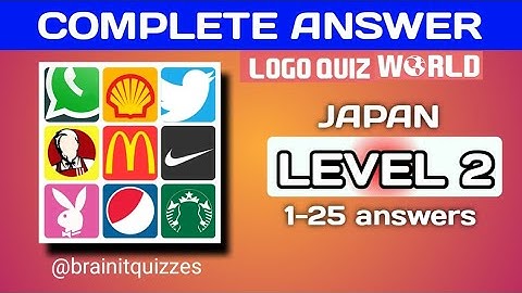Logo Quiz World, Japan. level 2 answers #logoquiz @brainitquiz