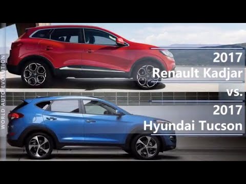 2017 Renault Kadjar vs 2017 Hyundai Tucson (technical comparison)