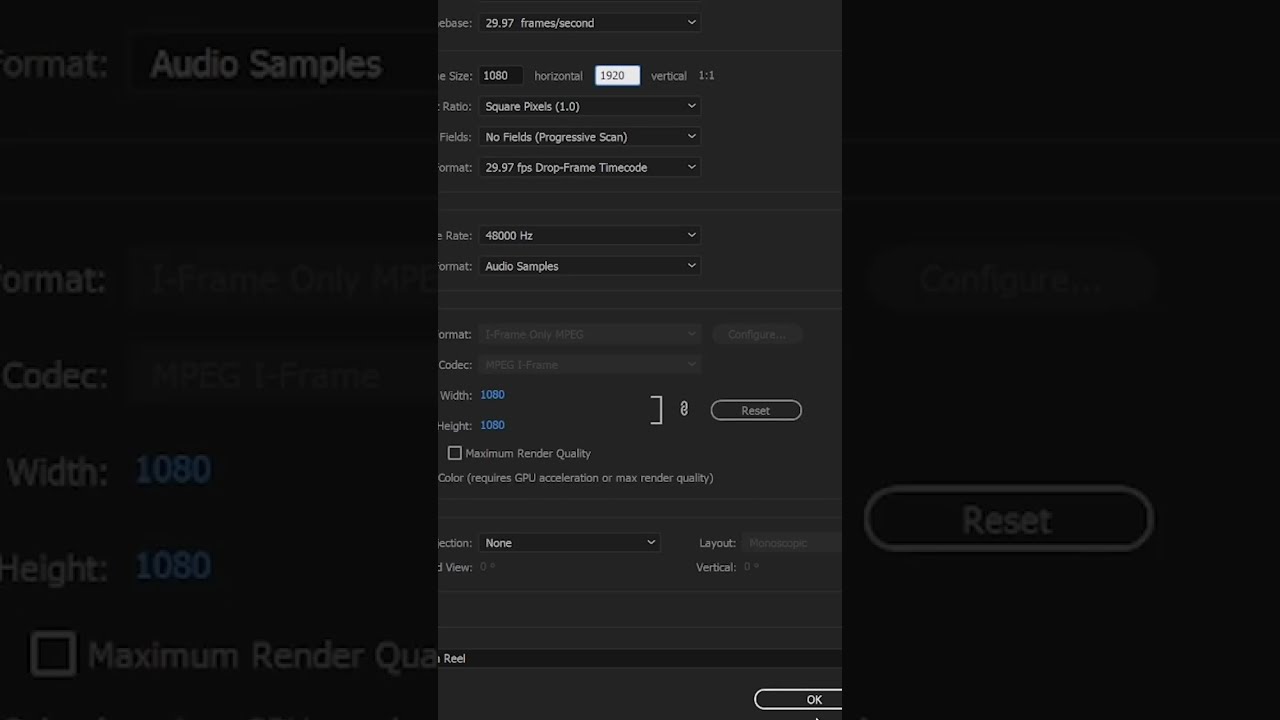 Instagram Reel Sequence settings In PREMIERE PRO shorts ManojDey Instagram Reel Sequence settings In PREMIERE PRO shorts ManojDey
