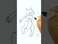 🎨 How to Draw Mewtwo | Sketch Pen Drawing Shorts 🎨 #cartoondrawing #craftipix #pokemon #mewtwo