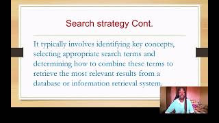 Introduction to Search Strategy