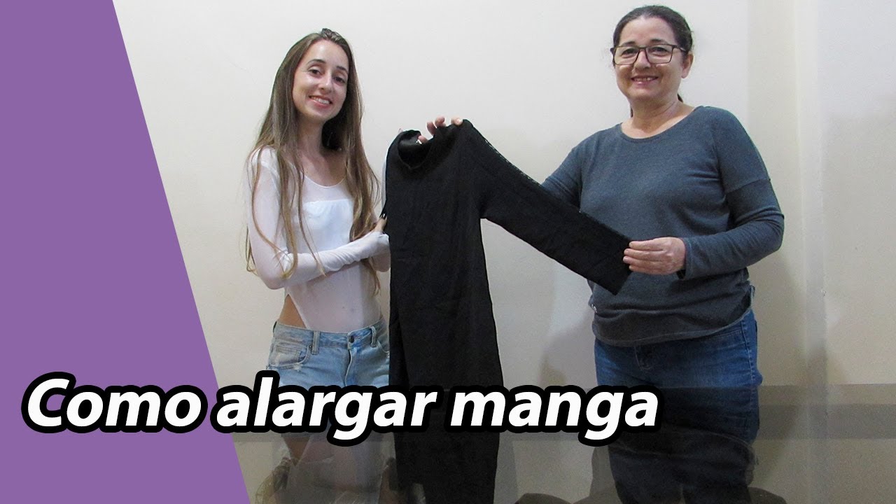 Como alargar manga de qualquer roupa | DIY