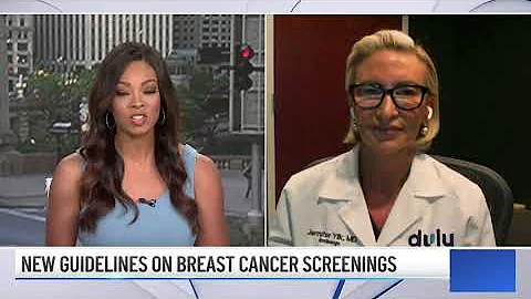 Dr. Jennifer Yilk talks with NBC 5 about new breast cancer screening guidelines