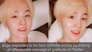 Suga's Birthday Update | Twitter | Koreaboo • Soompi |