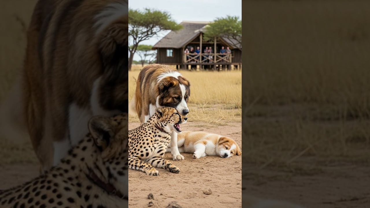 Can the leopard strike back against the dog? Watch the epic showdown now