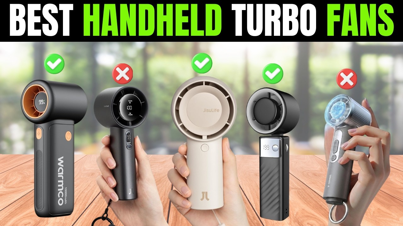 So sánh các quạt tích điện cầm tay foldable đáng mua năm 2026