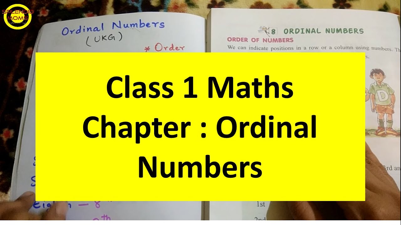 class 1 maths chapter ordinal numbers splendid moms youtube