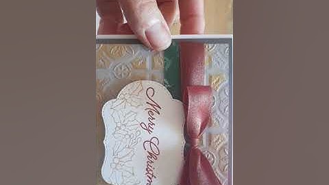 Tin Tile Embossing Folder and shimmer paint