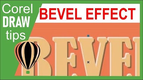 Creating Bevel effects on text in CorelDraw