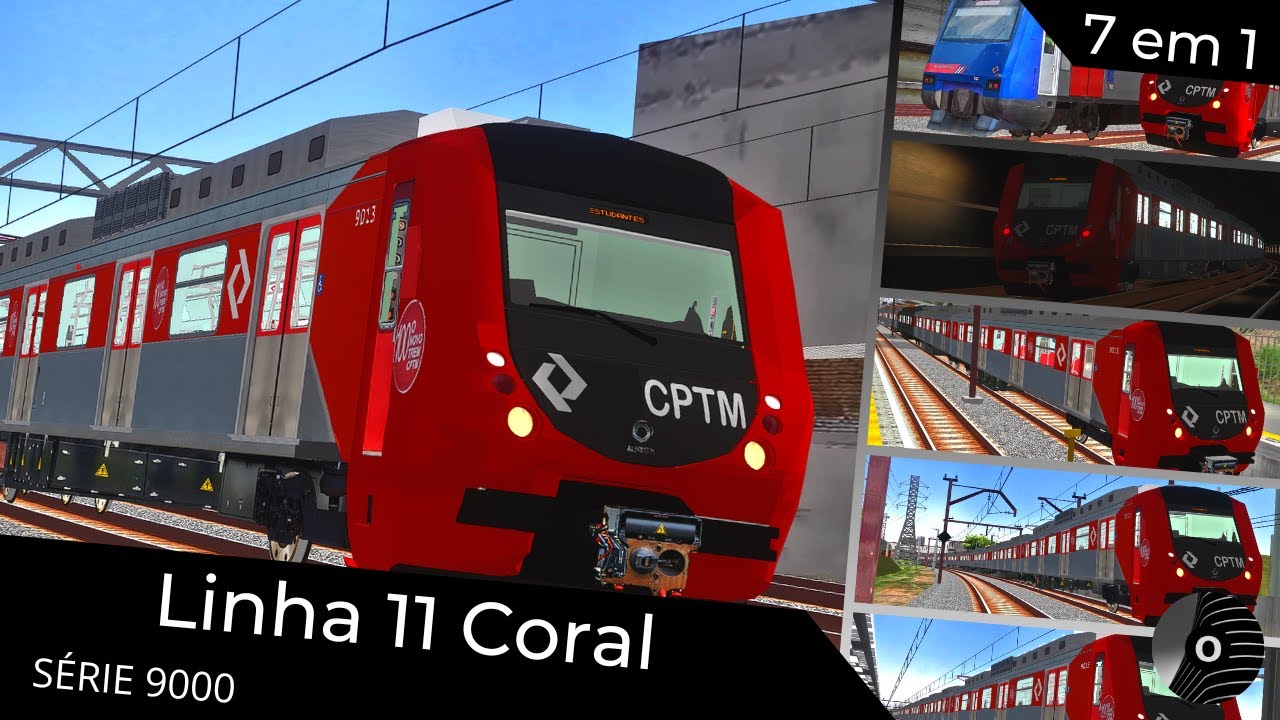 OpenBVE - LINHA 11 CORAL com o TUE SÉRIE 9000 da CPTM! Luz X Estudantes