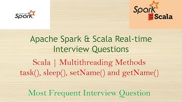 Scala Real-time interview questions | Multithreading Methods in Scala