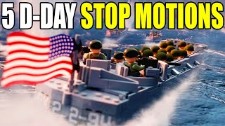 5 D-DAY Beach Invasions in LEGO (Stop Motion)