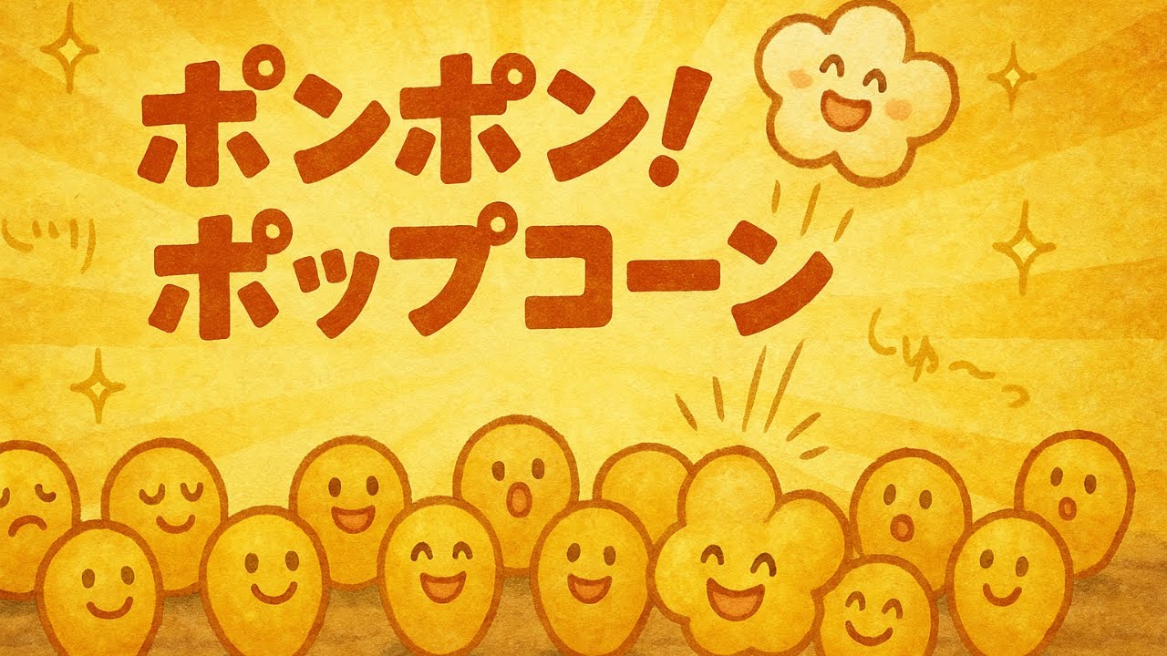 📖ポンポン！ポップコーン📖【読み聞かせ】【絵本】