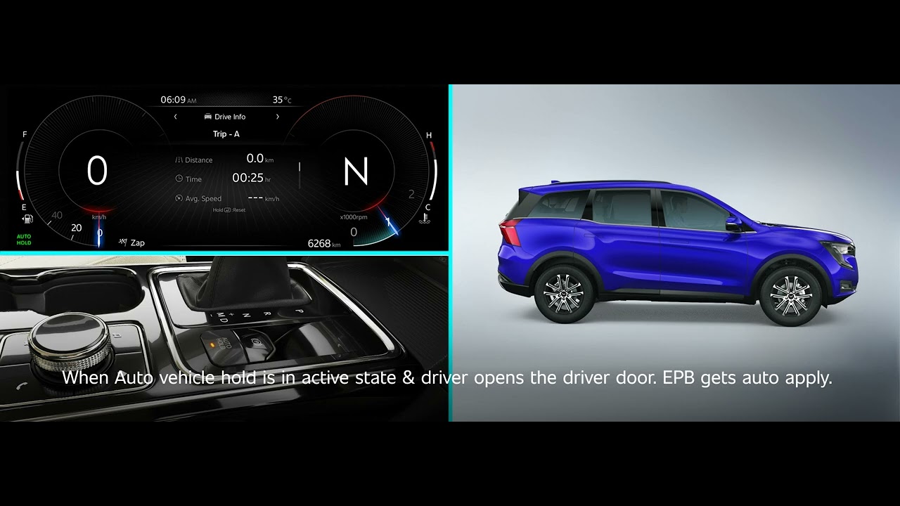 Electric Parking Brake Apply and Release in Mahindra XUV700 YouTube