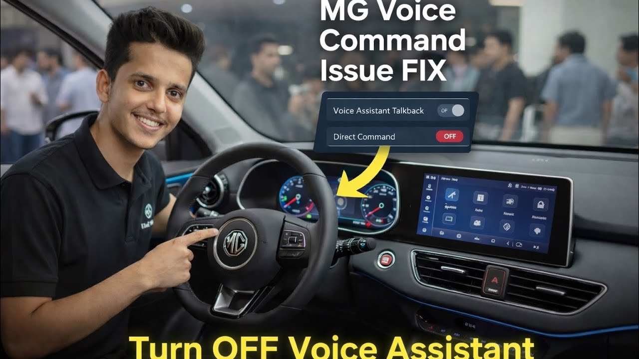 MG Cars Voice Command Automatically ON? Easy Solution in 1 Minute.
