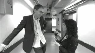 Shappi Khorsandi backstage at the Ball &#39;08