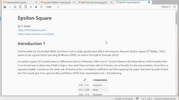 Python - Epsilon Squared (effect size for Kruskal-Wallis)