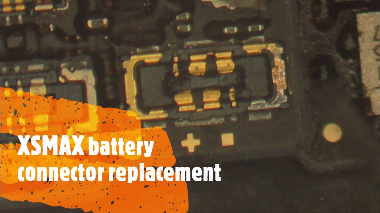 iPhone XSMAX Battery Connector Replacement YouTube