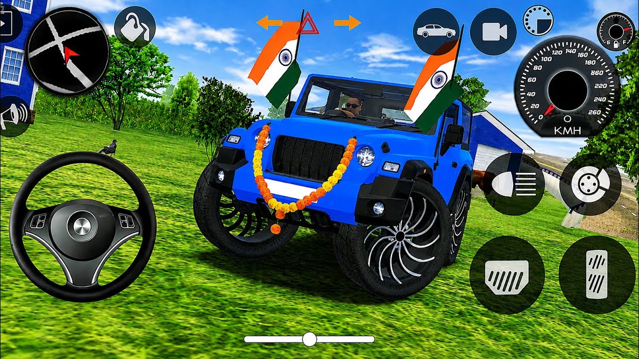 Modified Mahindra Thar😈Games:Indian Red Thar (Gadi Wala Games) Car Game Android Game - #2025