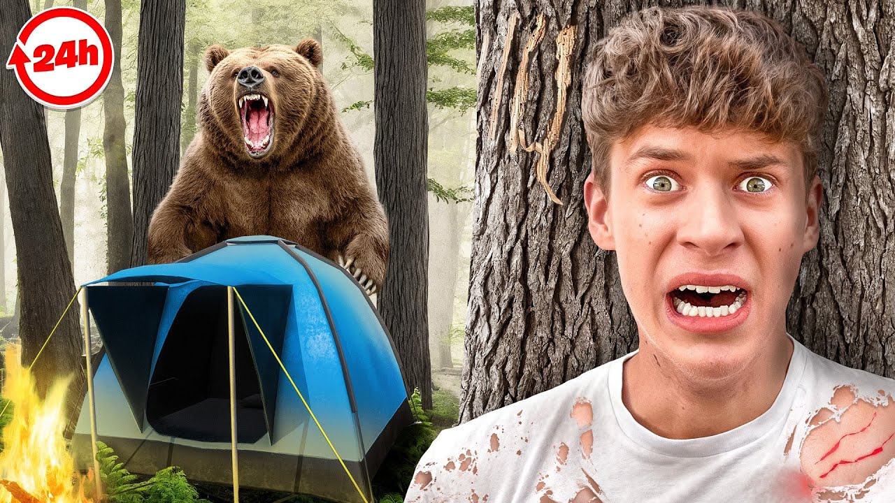 PREŽIVLJAVAM 24H U DIVLJOJ ŠUMI!