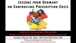 Lessons from Germany on Controlling Prescription Costs