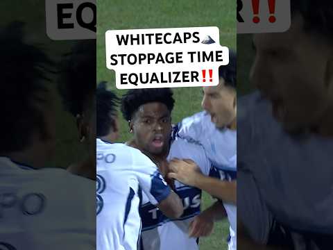Priso LEVELS IT LATE for @WhitecapsFC!!