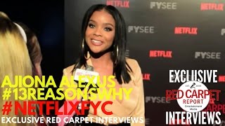 Ajiona Alexus #13ReasonsWhy interviewed at Netflix’s FYSee Space kick-off party #NetflixFYSee