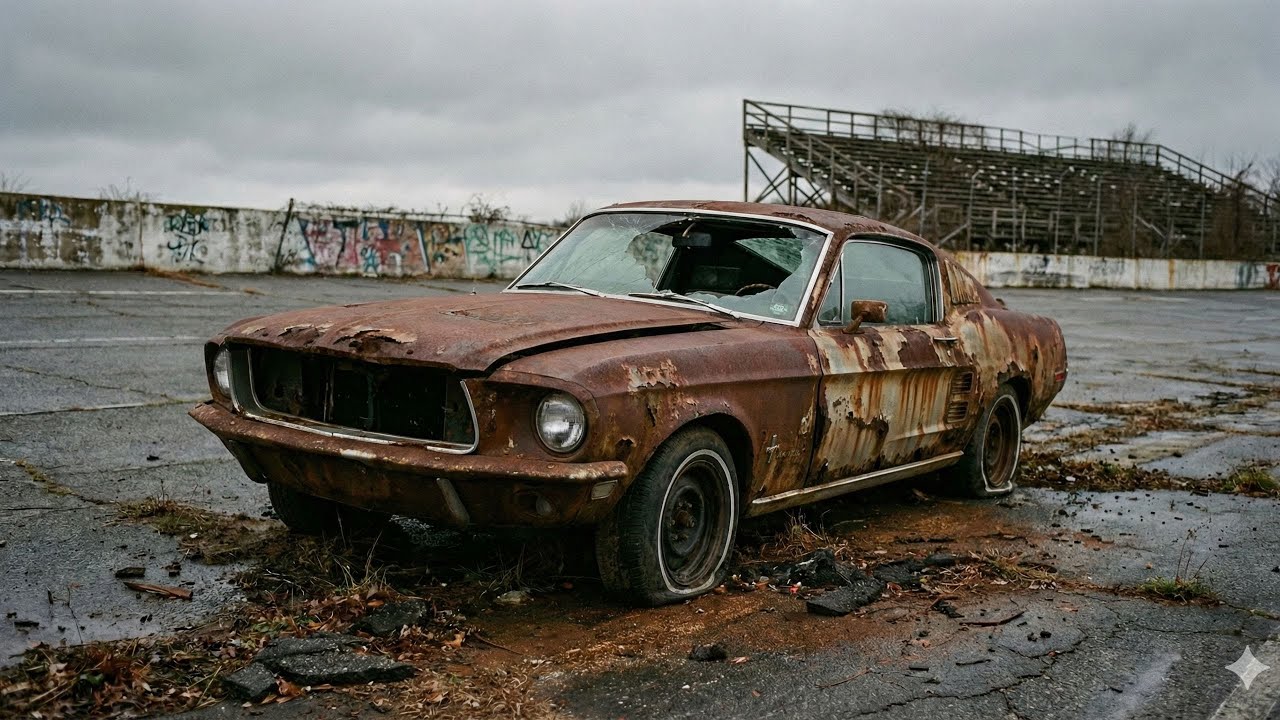 ASMR Car Restoration Full Rebuild of Abandoned 1967 Ford Mustang Fastback to Factory New