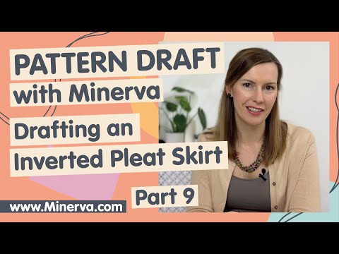 Pattern Drafting For Beginners Part 9 - Drafting an Inverted Pleated Skirt