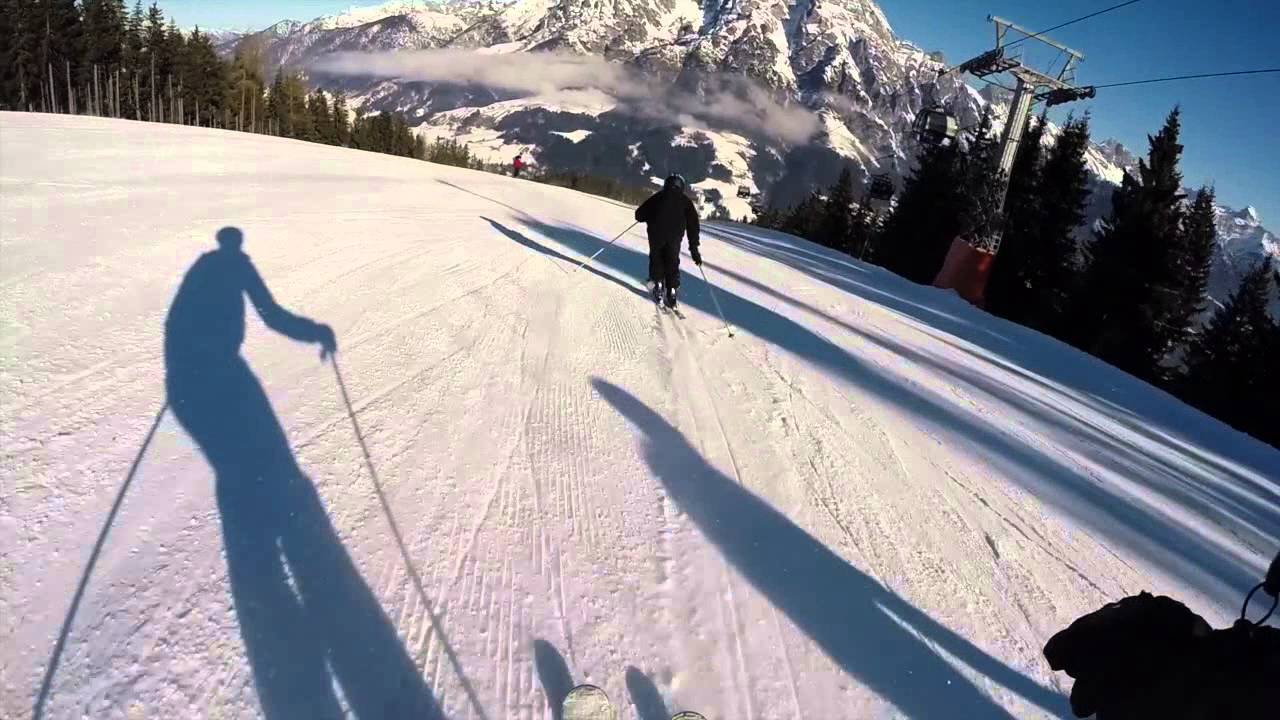 GoPro hero 3+ HD skiing Saalbach-Hinterglemm Austria 2015