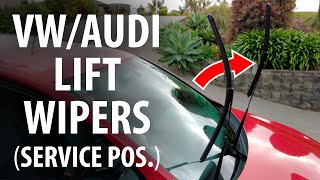Quick tip: VW/Audi lifting wipers away from windscreen (service position)