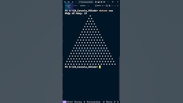 Lập Trình C# - In tam giác ký tự sao bằng Visual Studio Code - Coding With Thinh #shorts