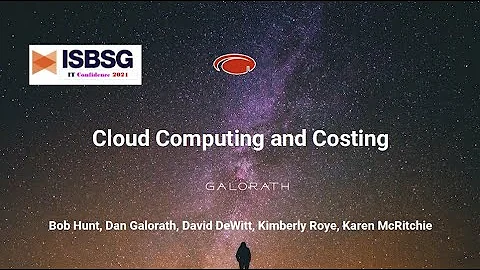Cloud Computing and Costing by Bob Hunt, Dan Galor...