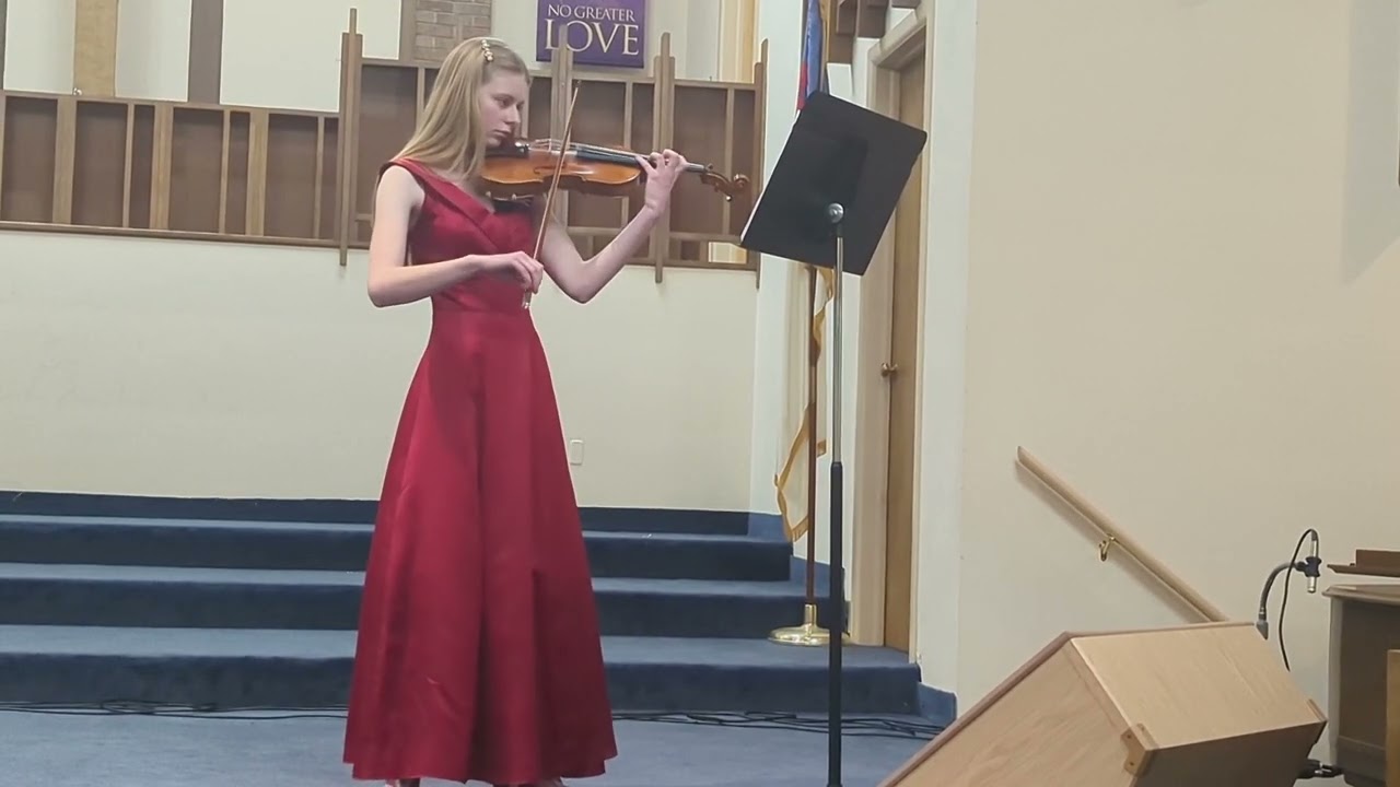 Elizabeth plays Symphonie Espagnole by Edouard Lalo