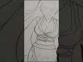Nezuko Kamado adult Form Drawing 🔥✨ #shorts #anime #demonslayer #nezukokamado #short #drawing