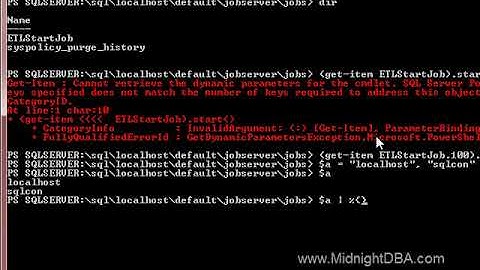 Start Agent Jobs in Powershell: Part 2