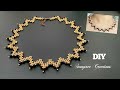 Zigzag Necklace || DIY Beaded Necklace #sonysreecreations