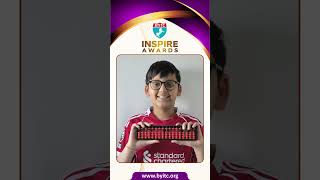 Jayden Nunkoo Lowtun (10), on being recognised as a Top Contender at the BYITC Inspire Awards 2026