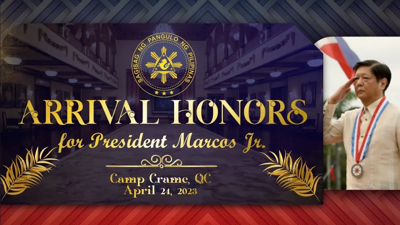 Arrival Honors for President Marcos (PBBM), Camp Crame, April 24, 2023