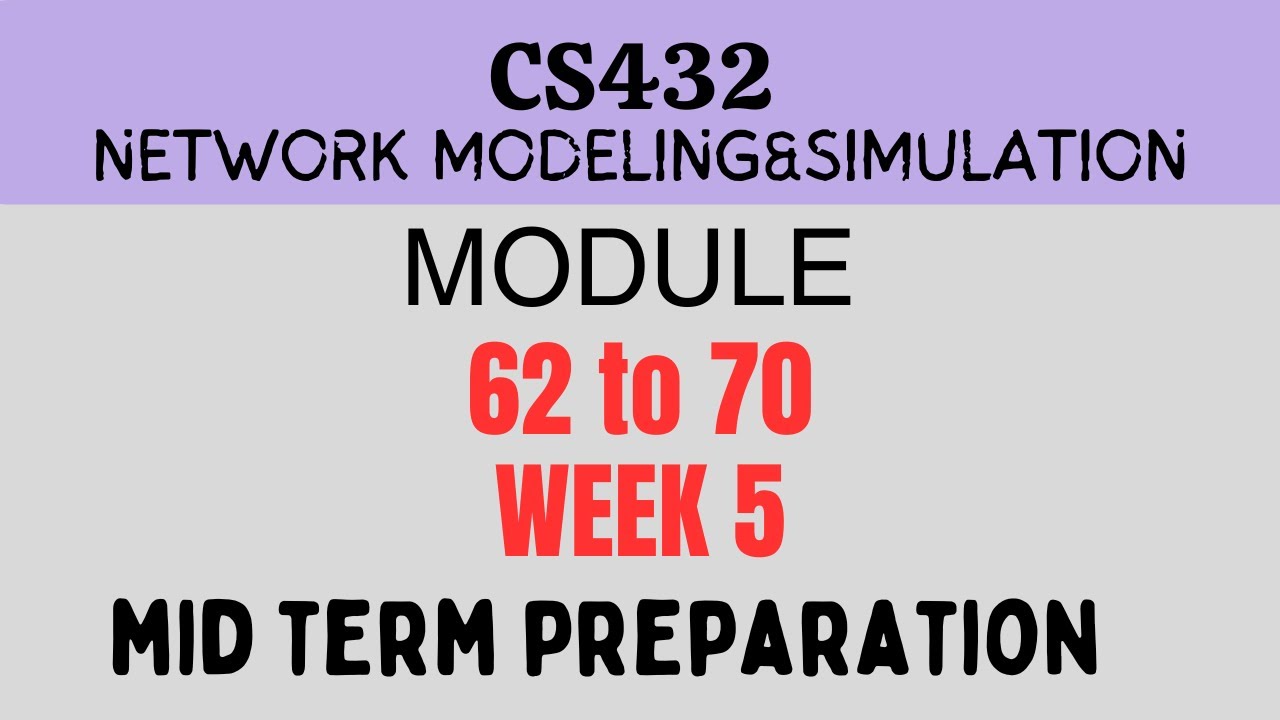CS432 Short lectures| CS432  Week 5 Topic 62 to 70| CS432 Midterm Preparation