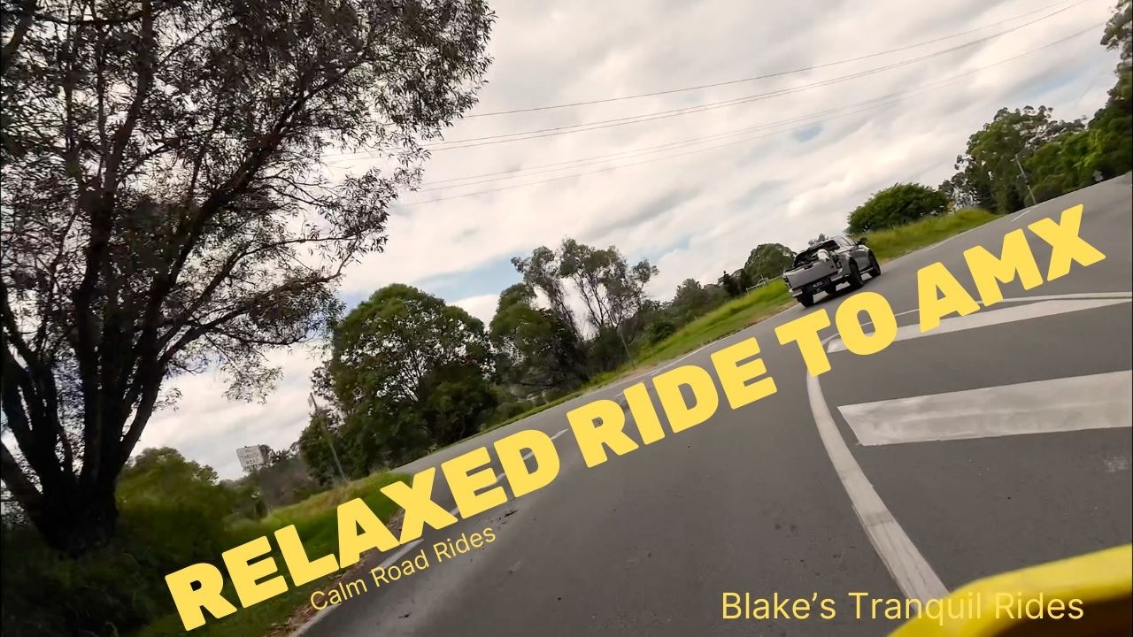 Relaxed Motorcycle ride in Brisbane. Real time, no talking. Raw footage