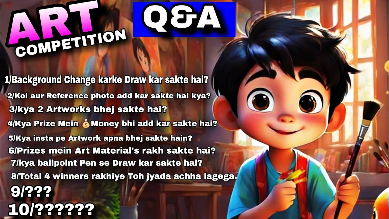 🏆Art competition q&a |art competition 2025|free art competition 2025 ...