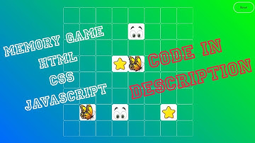 Memory game using Html  ||  CSS || javascript || beginner
