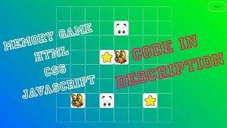 Memory game using Html  ||  CSS || javascript || beginner's frontend projects|| can you code this