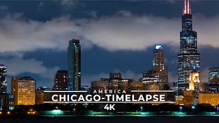 Chicago USA 🇺🇸 Timelapse in 4K 60FPS