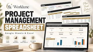 Project Management Spreadsheet | Freelancer Project Tracker & Dashboard PREVIEW