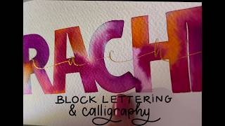 Real time block lettering & calligraphy